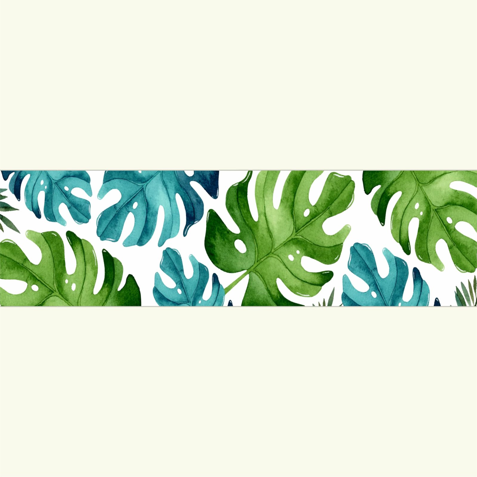 Flower Design Wall Border Sticker Waterproof Peel and Stick - 6 in X 10 Feet Self-Adhesive Durable Border Roll for Bathroom, Kitchen, Counter, Wall, Home Decoration (Design-1)
