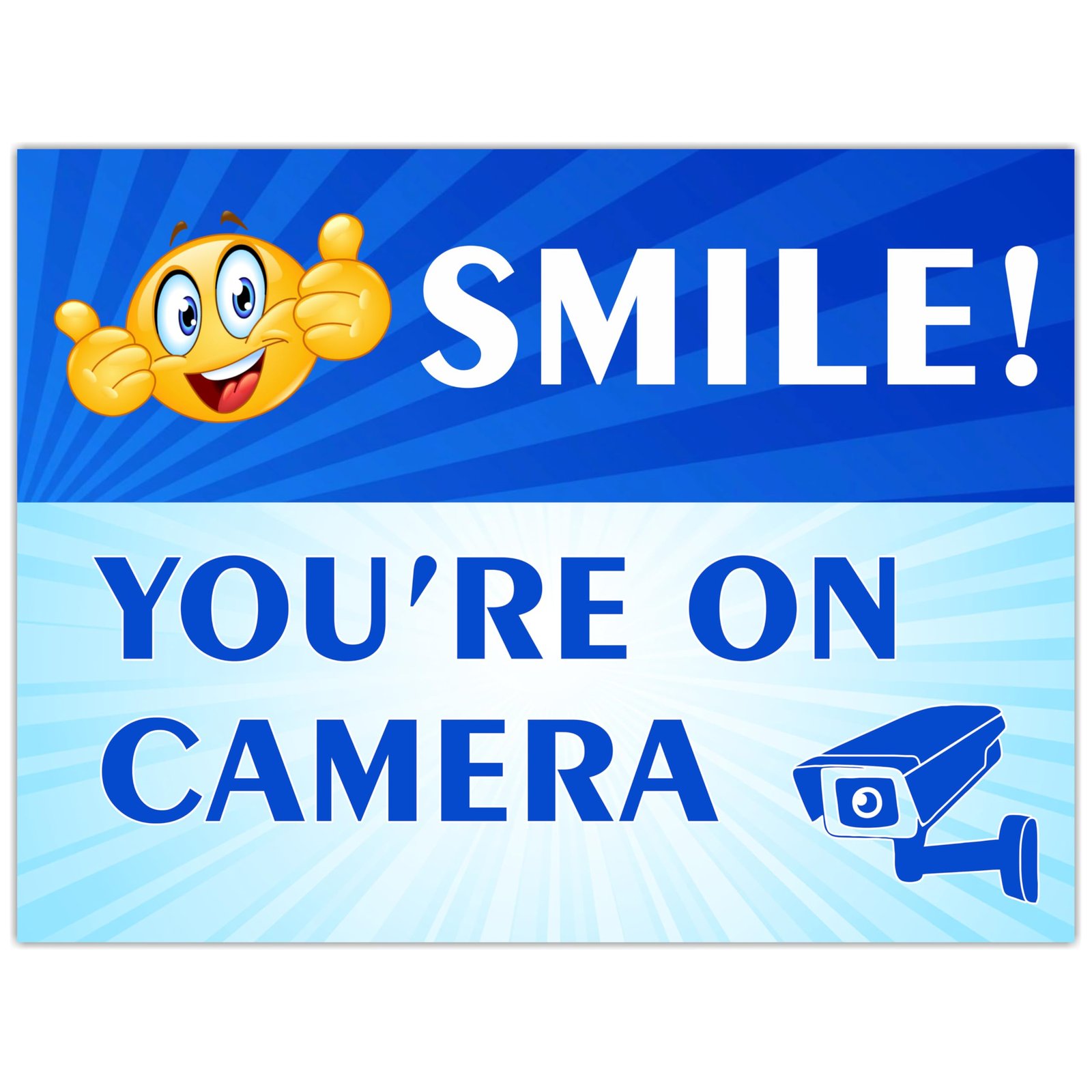 You are Under CCTV Surveillance Self-Adhesive Safety/Security Sign Self Adhesive Vinyl Sticker (10pc) Size (6x8inch)