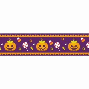 ATTRACTSO -Hallowin Theme Design Wall Border Peel & Stick 10 feet x 6 inch | for Home Decor, Tiles, Kitchen, Door Entrance, Floor Decoration - Vinyl matt Finish Laminated Sticker Roll (Design-1)