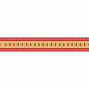 ATTRACTSO - Christmas Wall Border Peel & Stick 10 Feet x 4 Inch | Waterproof Vinyl Sticker Roll for Diwali Decoration, Tiles, Kitchen, Door Entrance, Floor Decoration(Design-2)