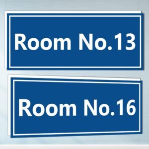 ATTRACTSO - 13-24 Room Number Sign for use office, Hospital, Company, industry, hotels, Entrance Self - Adhesive Vinyl Signage Sticker with 5 mm sunbaord Size(12"x6"inch)