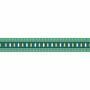 ATTRACTSO - Christmas Wall Border Peel & Stick 10 Feet x 4 Inch | Waterproof Vinyl Sticker Roll for Diwali Decoration, Tiles, Kitchen, Door Entrance, Floor Decoration(Design-1)