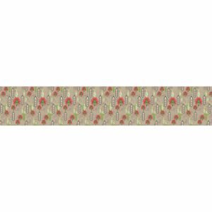 ATTRACTSO Floral Pattern Wall Border |10feet x 6inch Self Adhesive Vinyl |Waterproof Peel and Stick Decorative Border for Walls Kitchen Living Room Bedroom(Design-01)