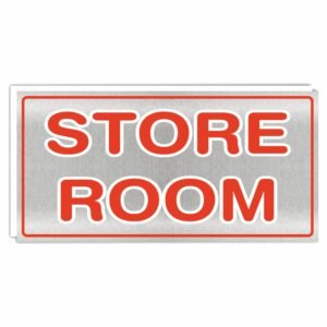 ATTRACTSO - Store Room Vinyl With 5mm Sunboard Signage Board Stickers | Glass Door, Wooden Door | Sign board for Door | Signage for Offices (Size- 12x6 Inch) (Pack of 1)