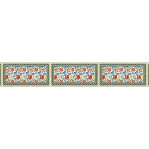 ATTRACTSO - Flower Wall Border Peel & Stick 10 Feet x 4 Inch | Waterproof Vinyl Sticker Roll for Diwali Decoration, Tiles, Kitchen, Door Entrance, Floor Decoration (Design-1)