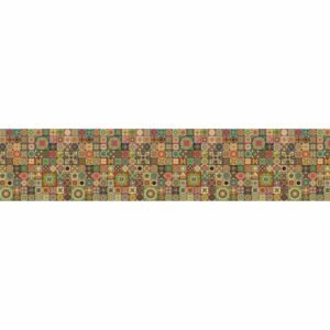 ATTRACTSO -Mandala Art Border Wallpaper 120x6 Inch Peel & Stick Decorative Wall Border for Living Room Bedroom and Office (Design -1)