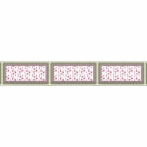ATTRACTSO - Flower Wall Border Peel & Stick 10 Feet x 4 Inch | Waterproof Vinyl Sticker Roll for Diwali Decoration, Tiles, Kitchen, Door Entrance, Floor Decoration(Design-4)