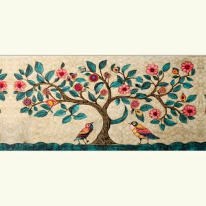 ATTRACTSO Forest Design Wall Border Sticker Waterproof Peel and Stick - 6 in X 10 Feet Self-Adhesive Durable Border Roll for Bathroom, Kitchen, Counter, Wall, Home Decoration (Design-3)