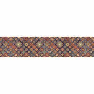ATTRACTSO -Mandala Art Border Wallpaper 120x6 Inch Peel & Stick Decorative Wall Border for Living Room Bedroom and Office (Design -3)
