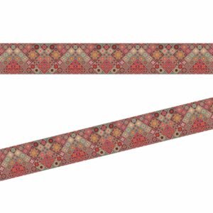 ATTRACTSO -Mandala Art Border Wallpaper 120x4 Inch Peel & Stick Decorative Wall Border for Living Room Bedroom and Office (Design -4)